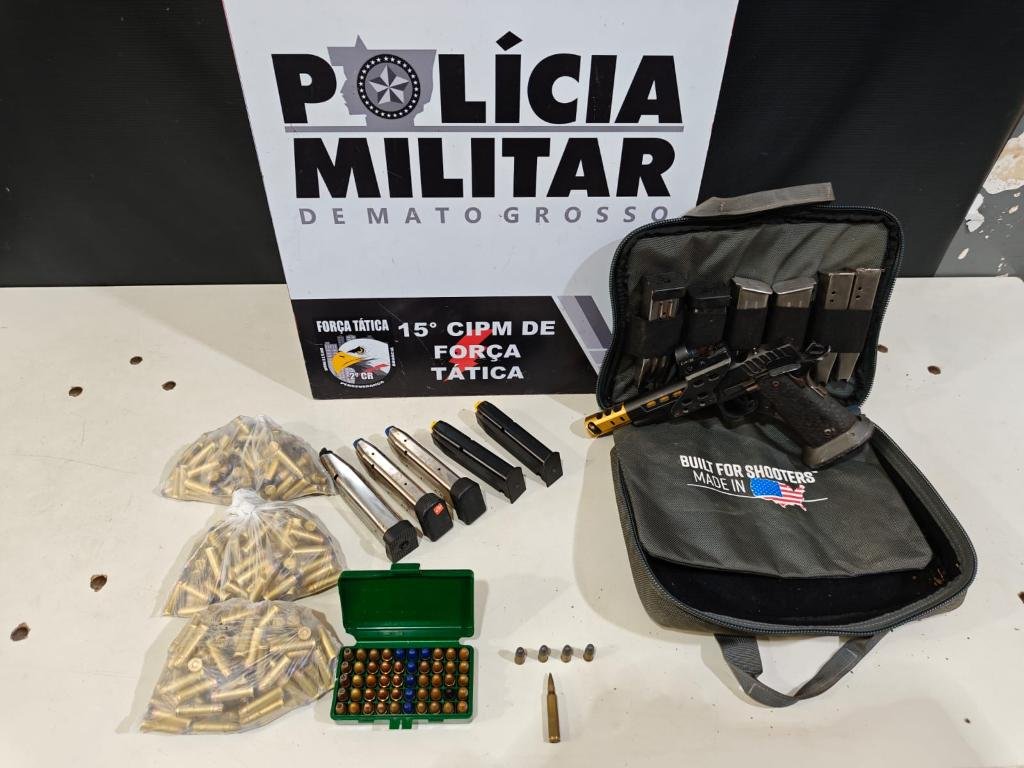 TIROTEIO NA CHÁCARA! Foragido abre fogo contra a polícia, foge para a mata e deixa para trás arsenal e mala de maconha