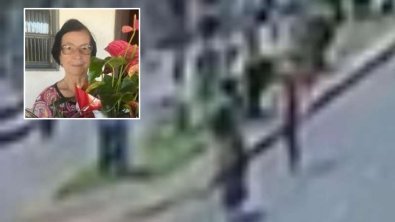 Câmera flagra moto matando idosa atropelada em MT