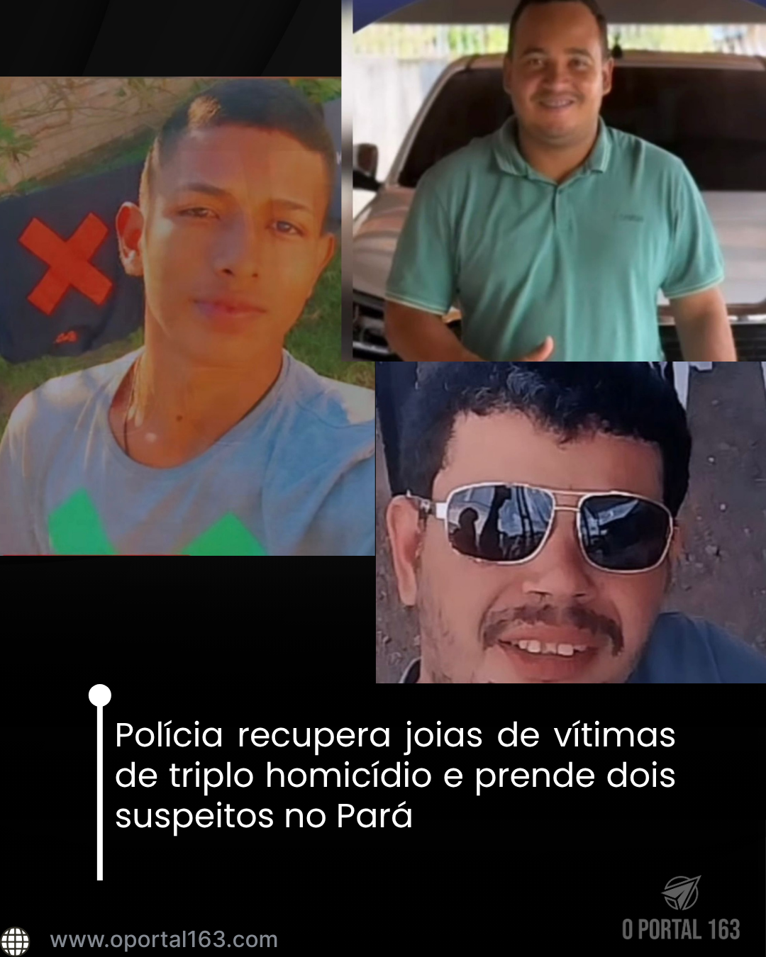Polícia recupera joias de vítimas de triplo homicídio e prende dois suspeitos no Pará