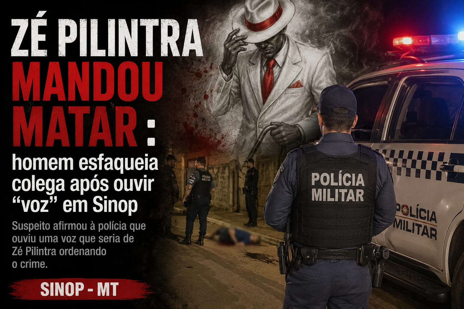 “Ouvi uma voz mandando matar”, diz homem após ataque a facadas em Sinop