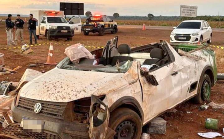 Grave acidente na BR-163 termina com motorista morto entre Itaúba e Sinop