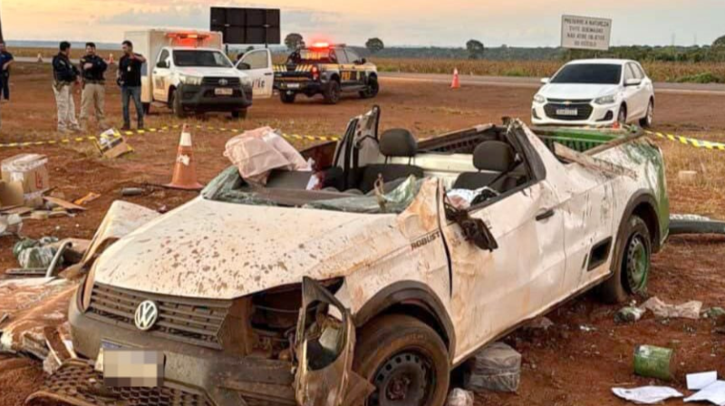 Grave acidente na BR-163 termina com motorista morto entre Itaúba e Sinop