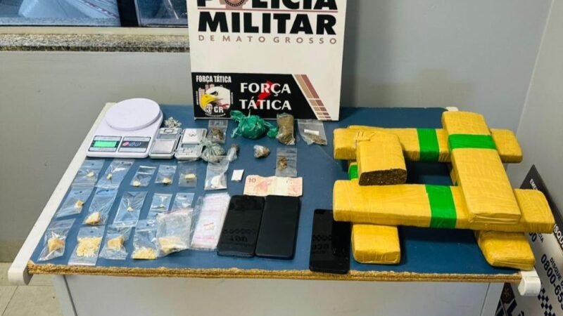 Casal invade apartamento, transforma em boca de fumo e acaba preso com arsenal de drogas