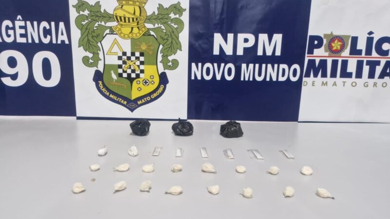 Festa vira alvo de operação e flagrante termina com prisões por tráfico e menor envolvido em Novo Mundo