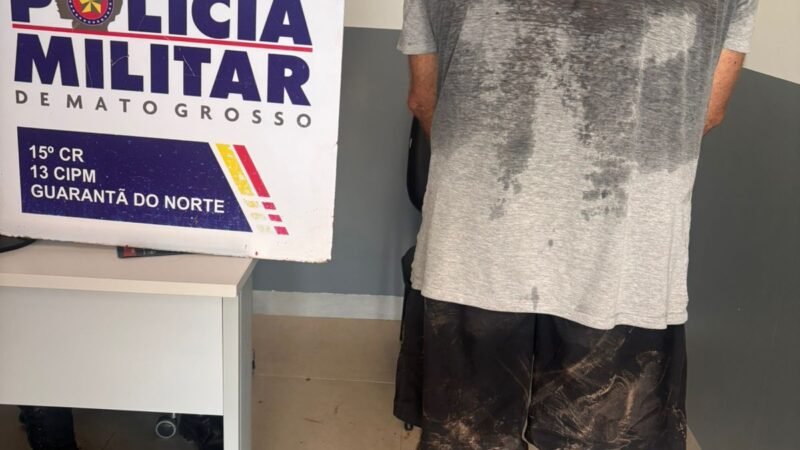 Procurado por crime hediondo, é encontrado em propriedade rural de Guarantã do Norte e acaba preso