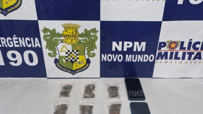 Facção é alvo da PM e cinco acabam presos com drogas prontas para venda em Novo Mundo