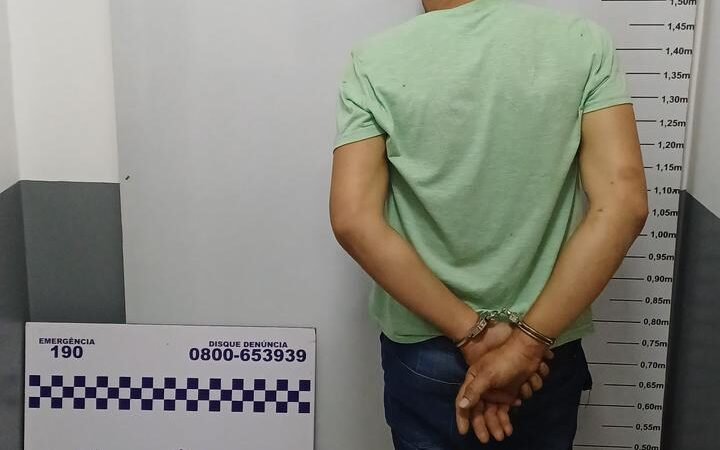 PM salta muro e usa munição de borracha para conter agressor covarde em Guarantã do Norte