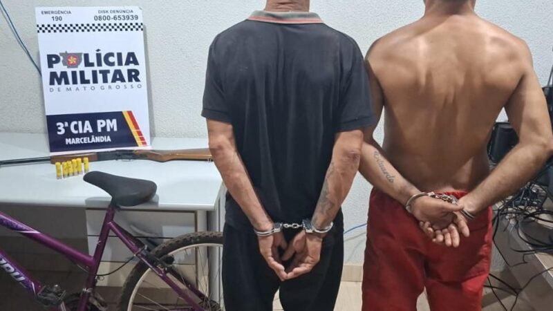 PM desvenda série de furtos, recupera objetos roubados e apreende espingarda em Marcelândia