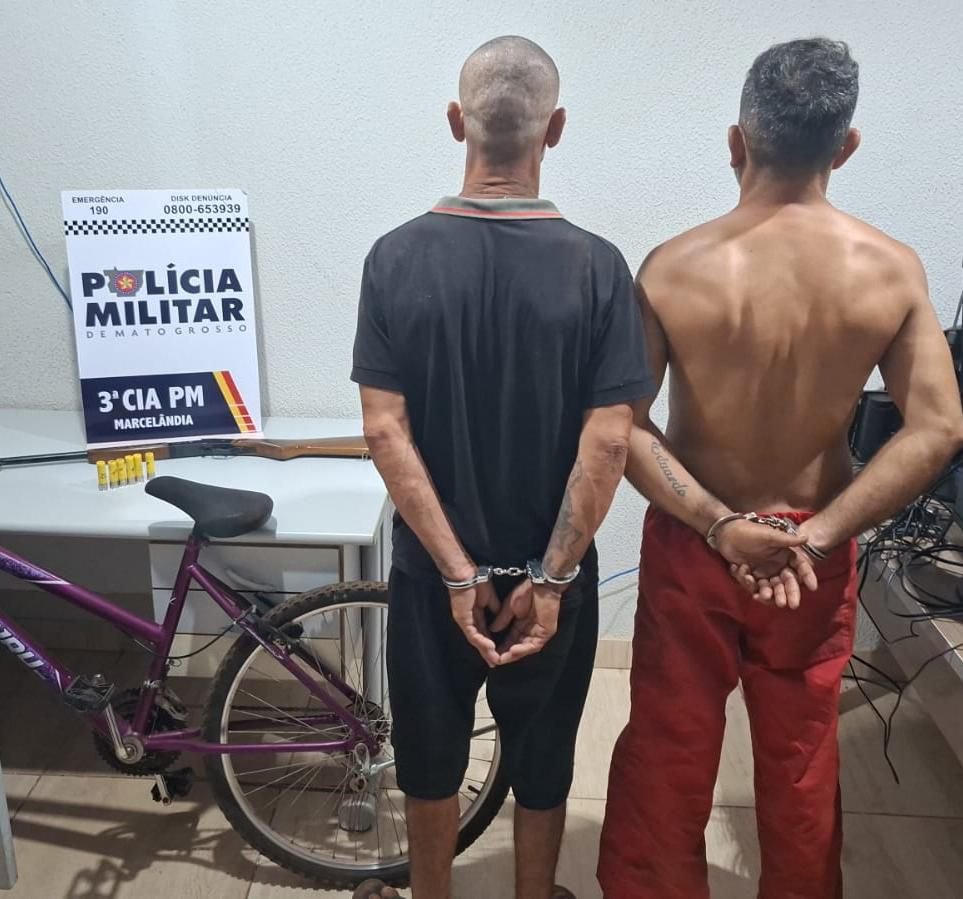 PM desvenda série de furtos, recupera objetos roubados e apreende espingarda em Marcelândia