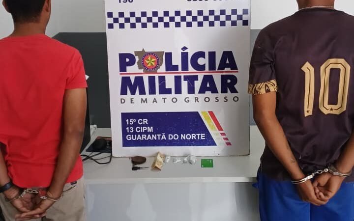 Suspeitos são presos em Guarantã do Norte com drogas após ação da inteligência da PM