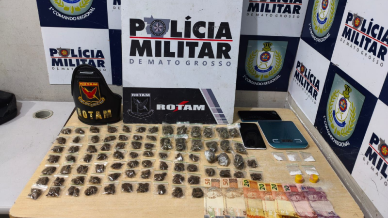 Rotam apreende trio de adolescentes com drogas escondidas perto de córrego