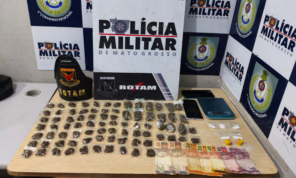 Rotam apreende trio de adolescentes com drogas escondidas perto de córrego