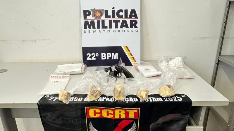 Drogas e uma arma são encontradas escondidas dentro de máquinas de marcenaria durante operação policial em Peixoto de Azevedo