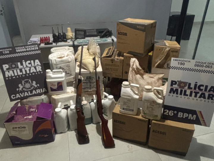 Quadrilha do agronegócio é presa com armas, rádios e defensivos roubados em operação policial