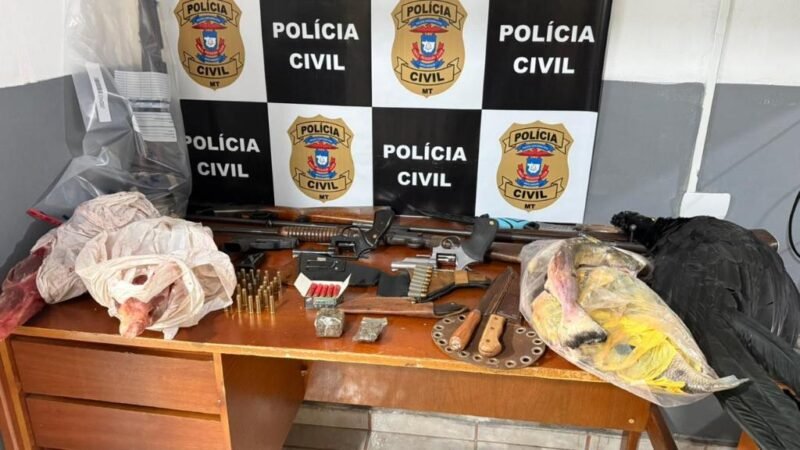 Operação surpreende suspeitos e termina com prisões, armas e crimes ambientais expostos