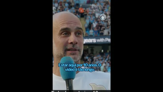 Guardiola com voz trêmula na despedida do City: “Por que me amam tanto?”