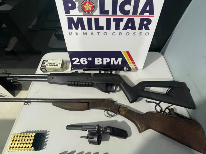 Discussão por ciúmes termina com ameaça de morte e prisão de homem armado