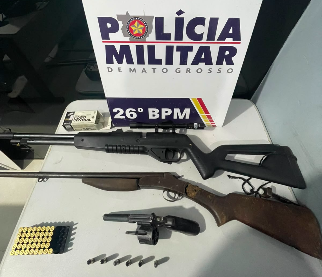 Discussão por ciúmes termina com ameaça de morte e prisão de homem armado