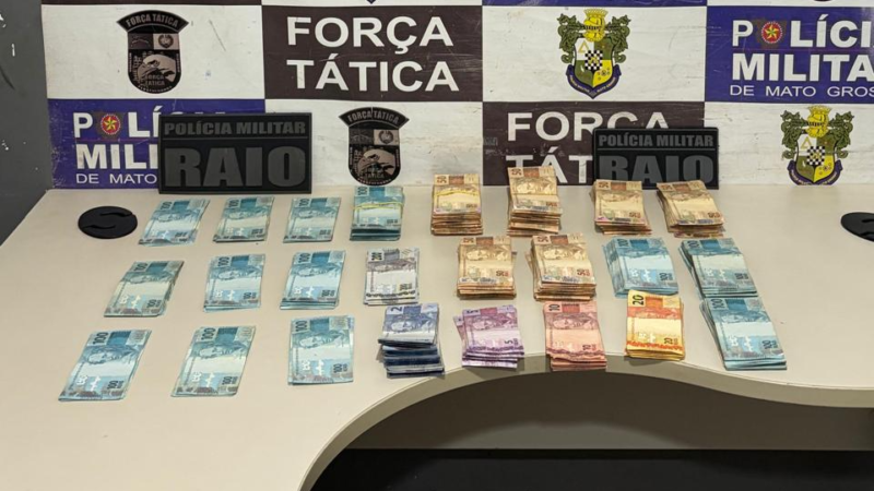Adolescente é flagrada com R$ 73 mil em dinheiro ligado ao tráfico e acaba apreendida