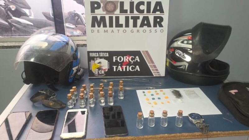 Resgate frustrado: quadrilha tenta reaver drogas escondidas em moto apreendida e acaba surpreendida pela polícia em Sinop