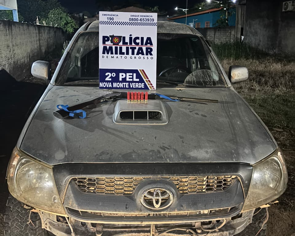 Homem é preso após tentar matar vítima, roubar caminhonete e ser perseguido pela polícia em ação na região norte de MT