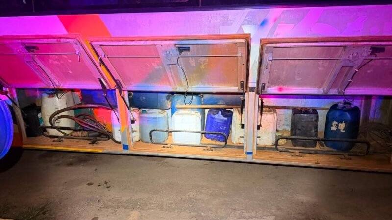 Quadrilha é flagrada furtando 480 litros de diesel e acaba presa durante operação policial