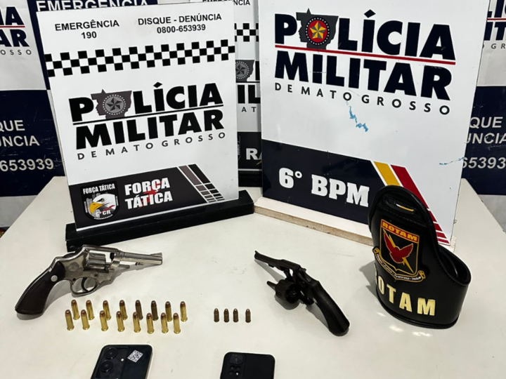 Cerco policial termina com cinco detidos e armas apreendidas após tentativa de homicídio