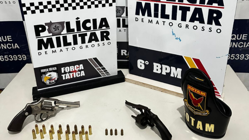 Cerco policial termina com cinco detidos e armas apreendidas após tentativa de homicídio