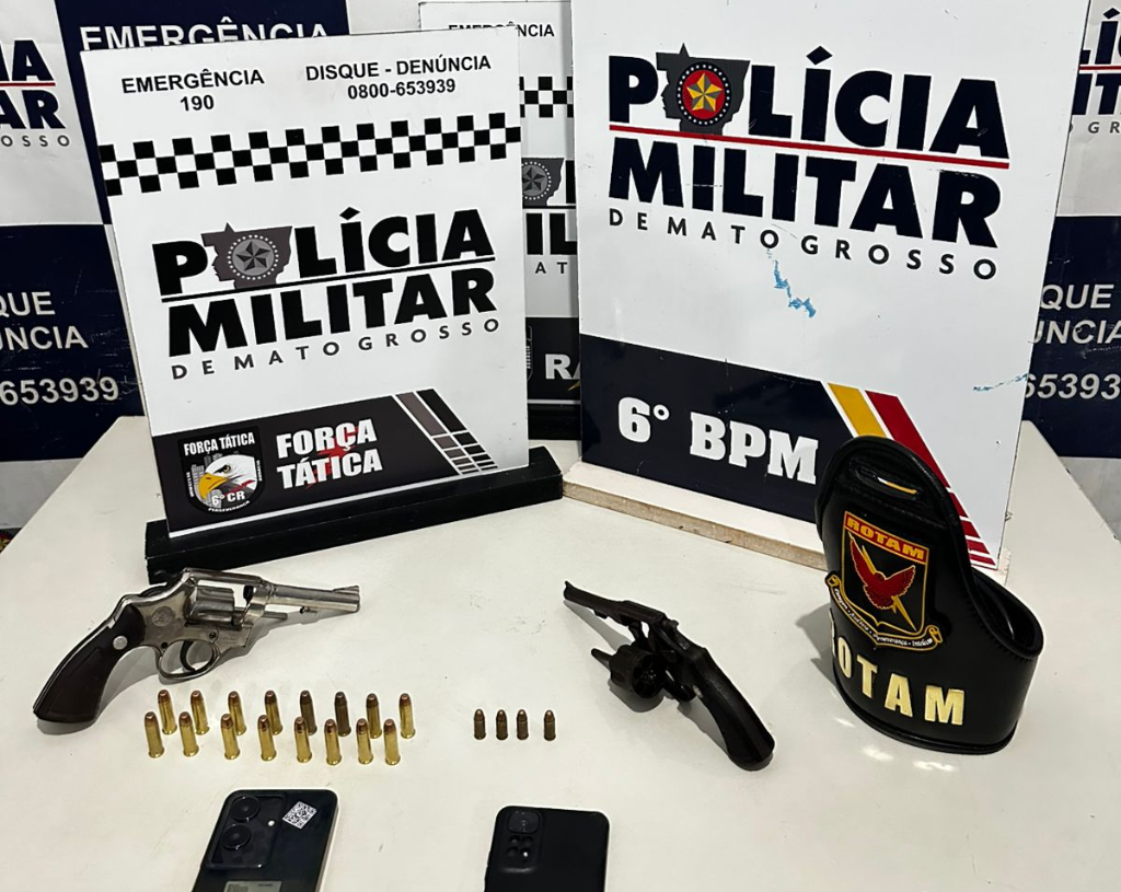 Cerco policial termina com cinco detidos e armas apreendidas após tentativa de homicídio