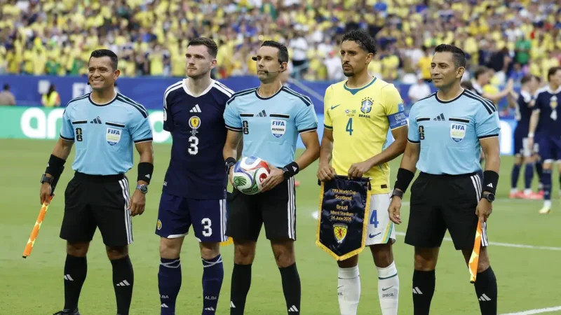CBF envia ofício contestando gol anulado de Vini Jr. contra Escócia