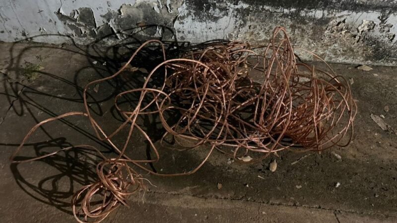 Furto de cobre avaliado em R$ 15 mil é desvendado e suspeitos são identificados pela polícia