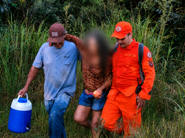 Idosa desaparecida é encontrada com vida após horas de buscas em área de mata em Colíder