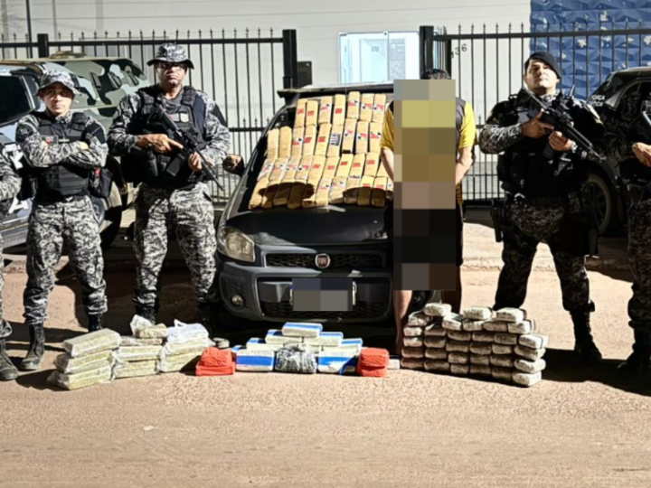Carga milionária do tráfico é interceptada e quase 90 quilos de drogas são apreendidos em operação integrada