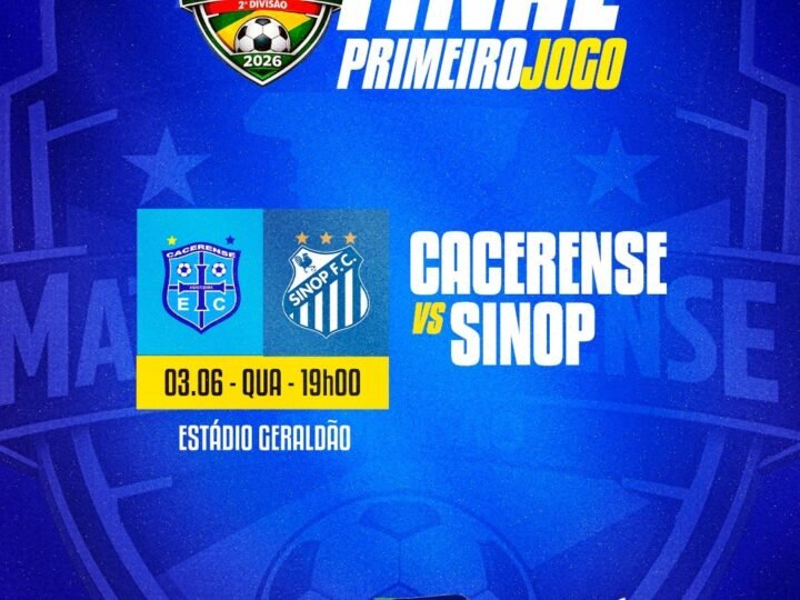 Cacerense e Sinop iniciam disputa pelo título da 2ª Divisão do Mato-grossense 2026