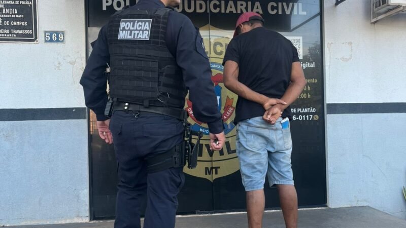 Homem é preso após ameaçar incendiar casa com família dentro em Marcelândia