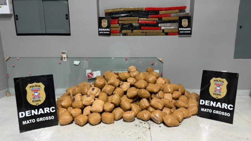Casa usada como depósito de drogas é descoberta e mais de 150 quilos de maconha são apreendidos