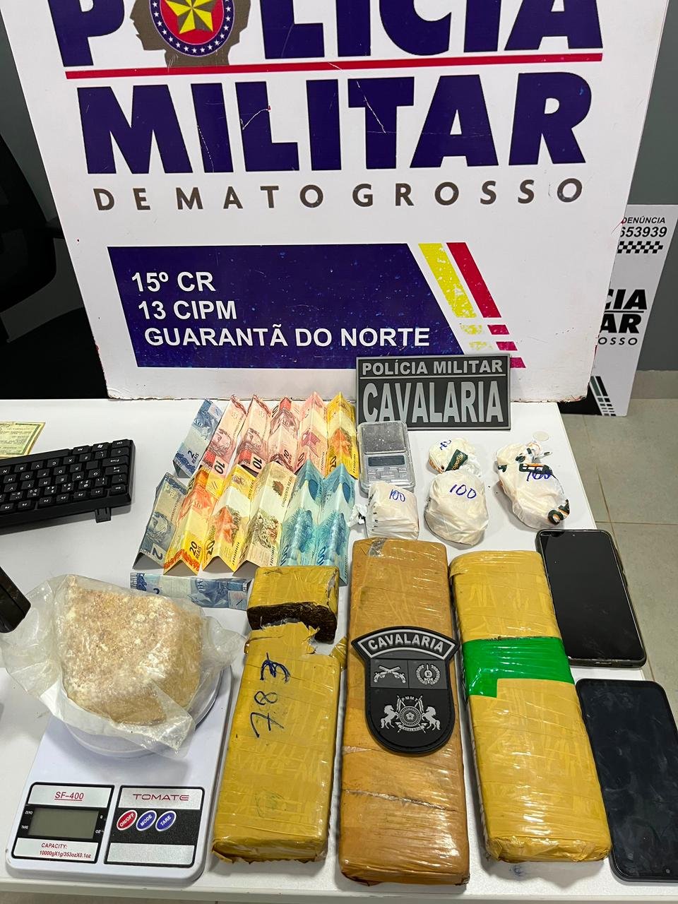 Denúncia leva polícia a esconderijo de drogas e termina com dupla detida em Guarantã do Norte
