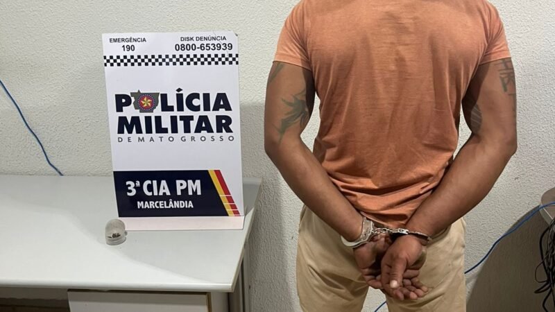 Marcelândia: Suspeito de ataque brutal tenta fugir pela mata, mas acaba preso após cerco poalicial 