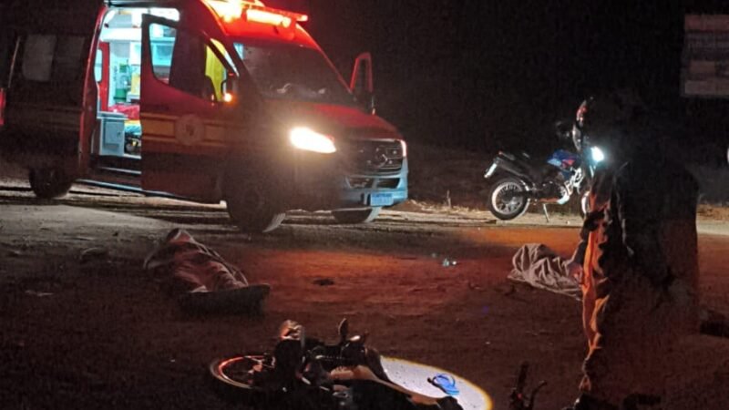 Tragédia na madrugada: acidente com motocicleta deixa dois mortos na BR-163 no nortão de MT 