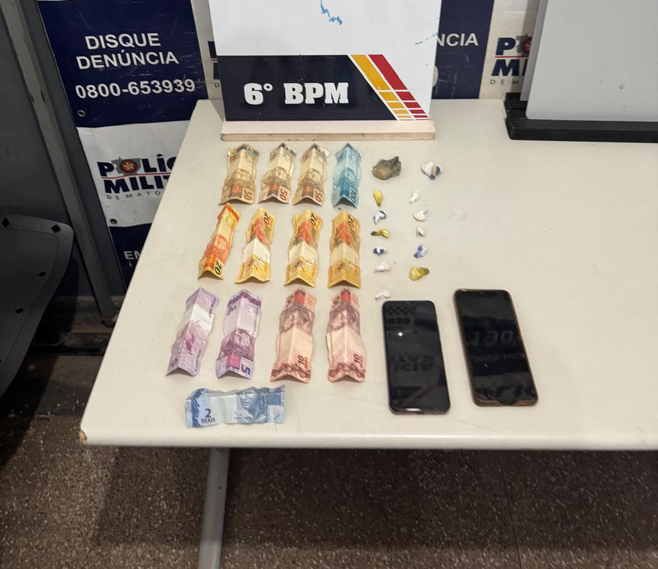 Suspeito tenta tomar arma de policial, é baleado e trio acaba preso por tráfico de drogas