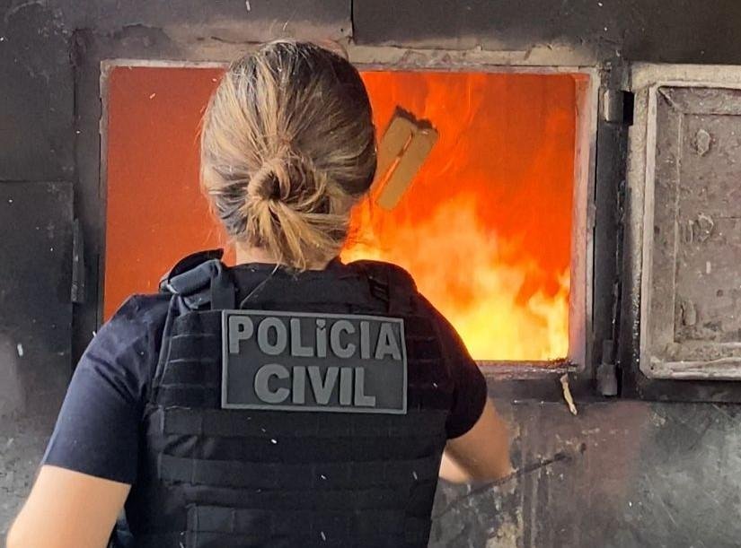 Polícia Civil incinera cerca de 40 quilos de entorpecentes apreendidos em Matupá