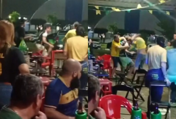 Vereador de cidade de MT se envolve em briga generalizada em bar; Assista o vídeo