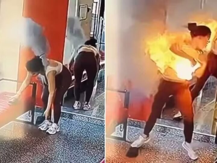 Power Bank explode em bolsa e deixa influenciadora gravemente queimada após saída da academia (Vídeo)