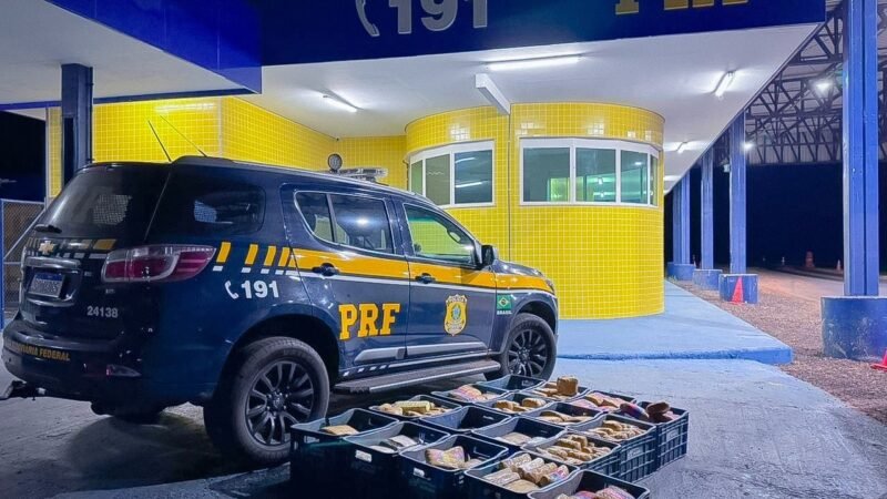  PRF apreende mais de 280 kg de drogas em série de fiscalizações na BR-364