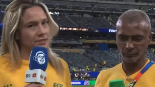 Romário manda recado para Fernanda Gentil após ‘climão’ na Copa; vídeo