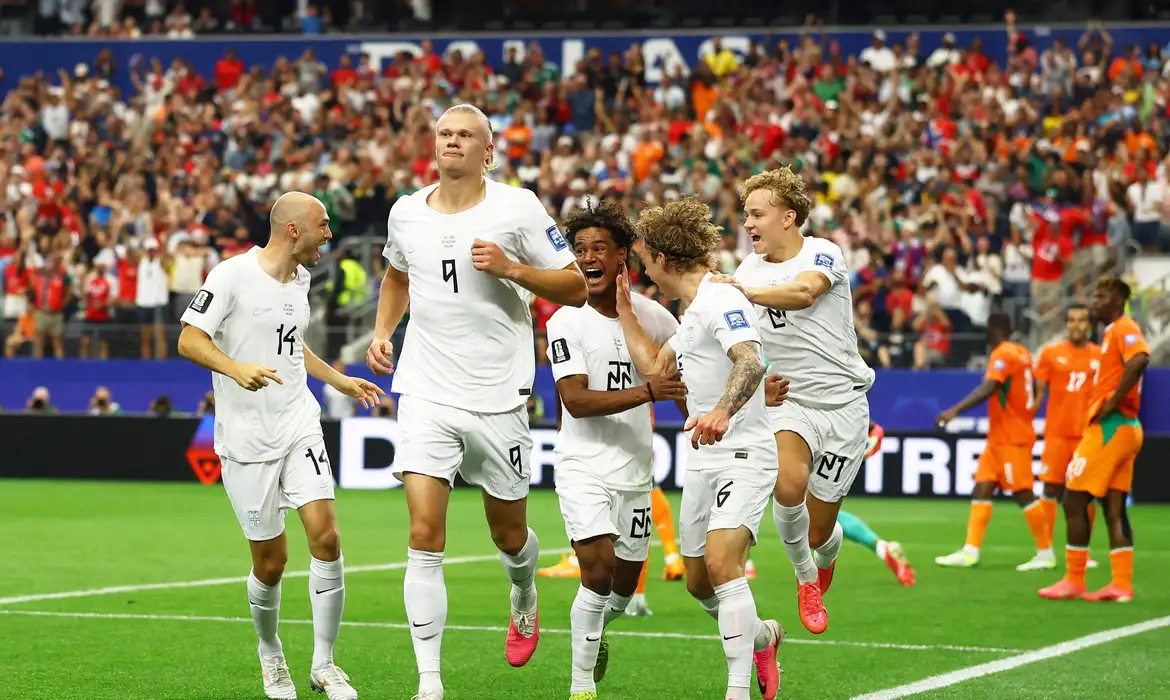 Haaland decide, Noruega vence Costa do Marfim e vai pegar o Brasil