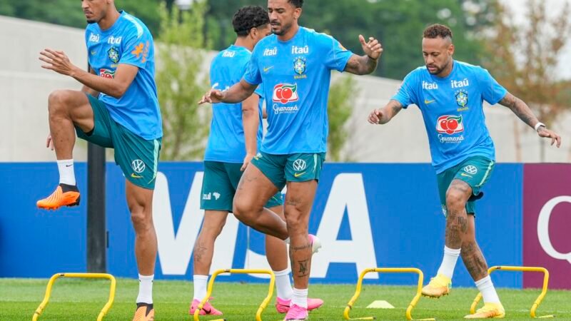Brasil faz penúltimo treino e viaja para o Texas onde enfrenta Japão