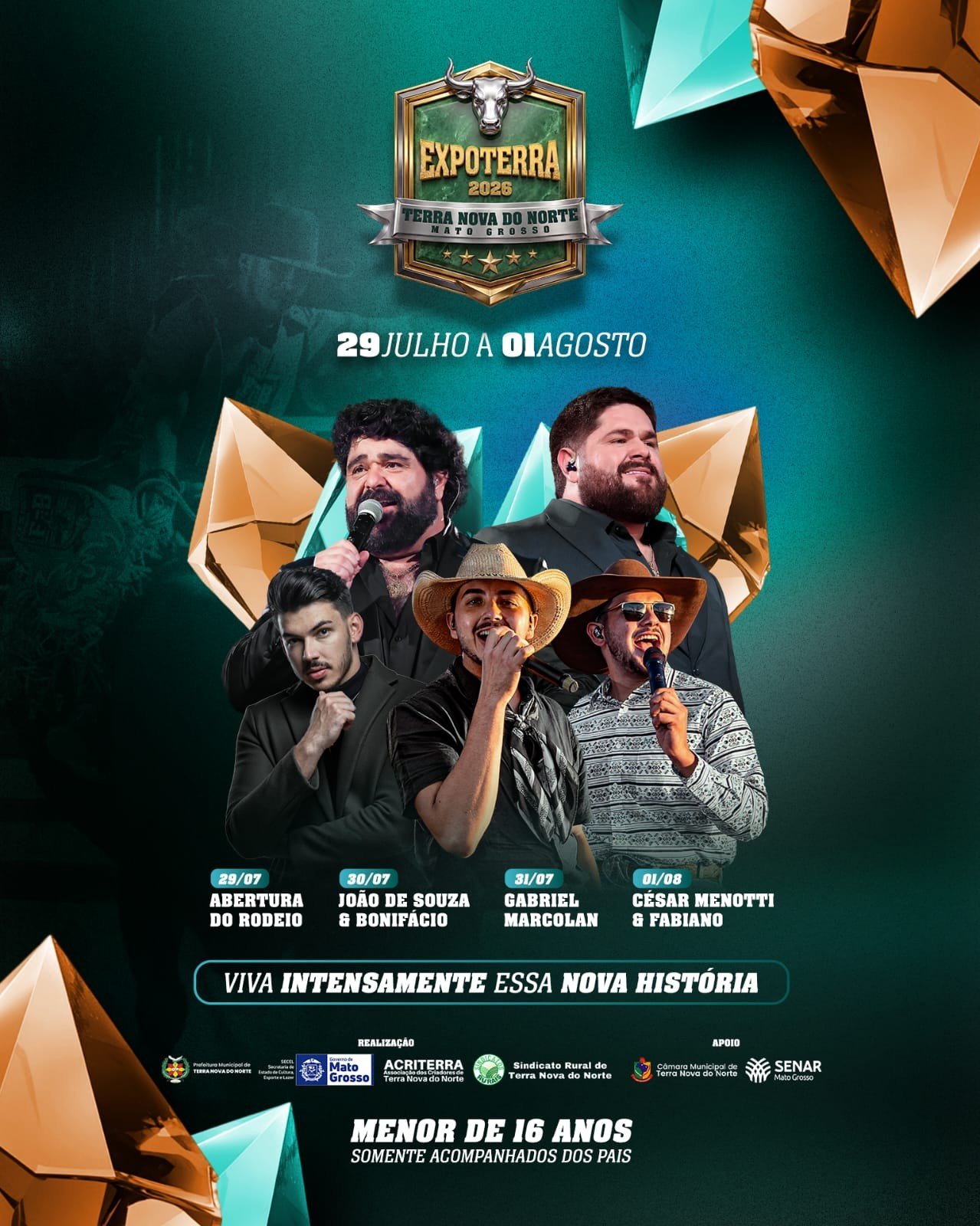 15ª Expoterra começa na próxima semana com rodeio e shows em Terra Nova do Norte