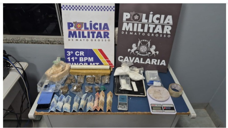 Casal é preso com grande quantidade de drogas durante ação da Cavalaria