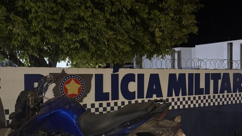 Moto furtada é encontrada abandonada e recuperada pela Polícia Militar no Nortão de Mato Grosso